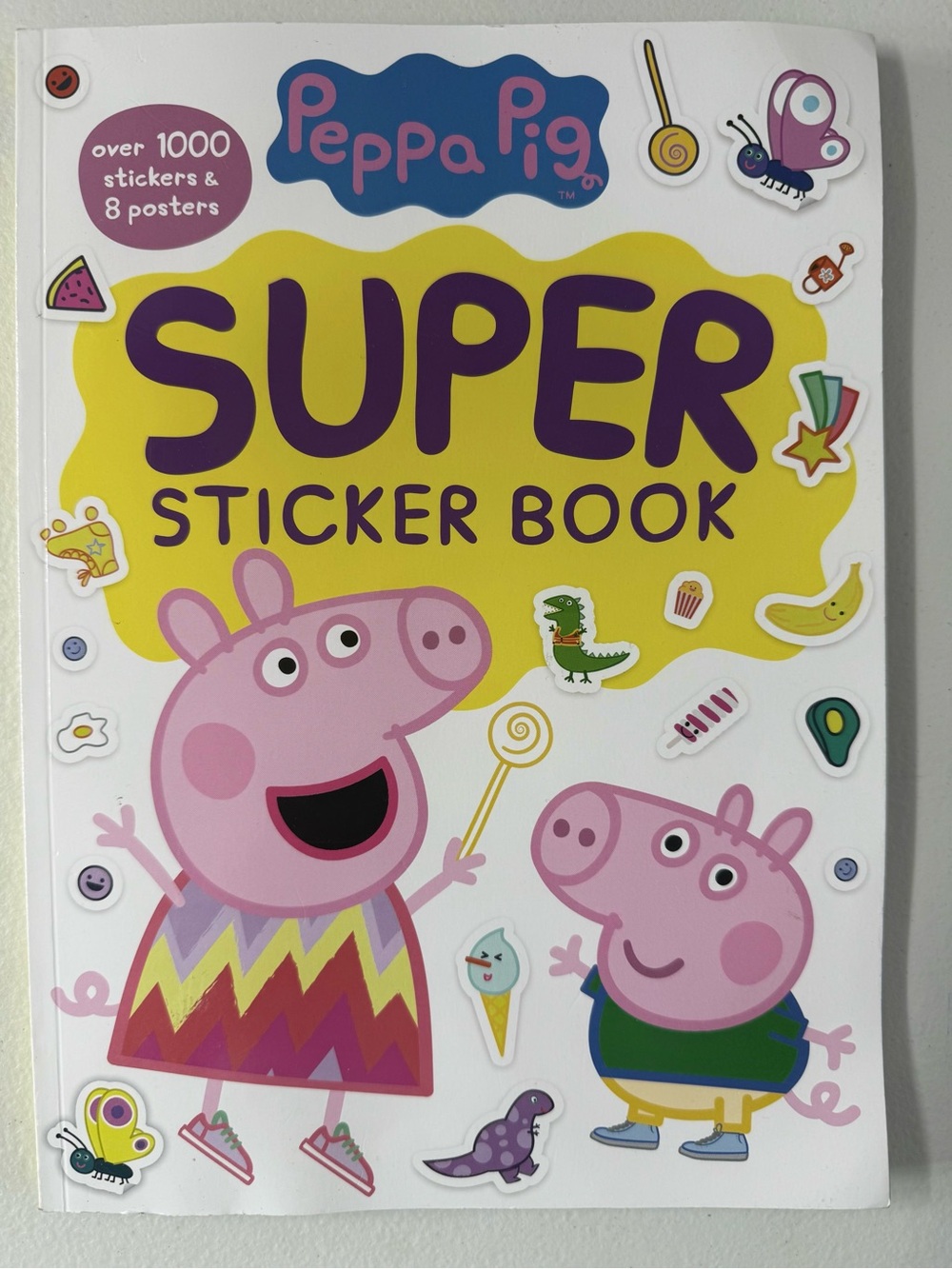 Peppa Pig Super Sticker Book ~ Over 1,000 Stickers & 8 Posters! NEW